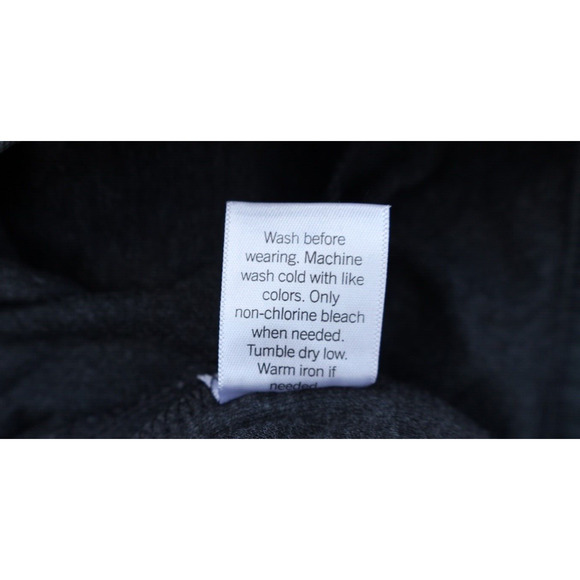 Sonoma Mens Long Sleeve Quarter Snap Pullover Fleece Large Gray - Picture 10 of 14